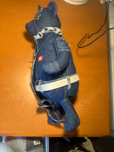 Load image into Gallery viewer, 1 of 1 denim bear shoulder bag
