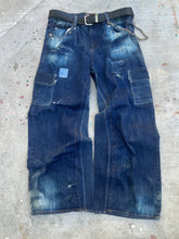 Load image into Gallery viewer, Faded cargo jeans 36-32
