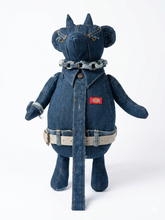 Load image into Gallery viewer, 1 of 1 denim bear shoulder bag
